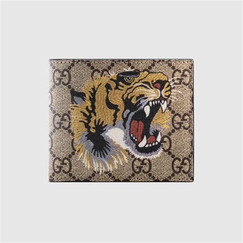 gucci tiger print wallet|Gucci wallet men tiger.